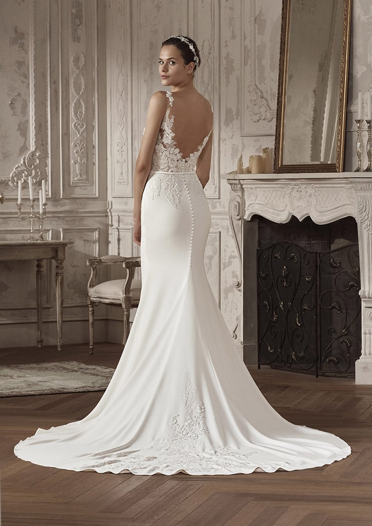 dos de robe de mariée