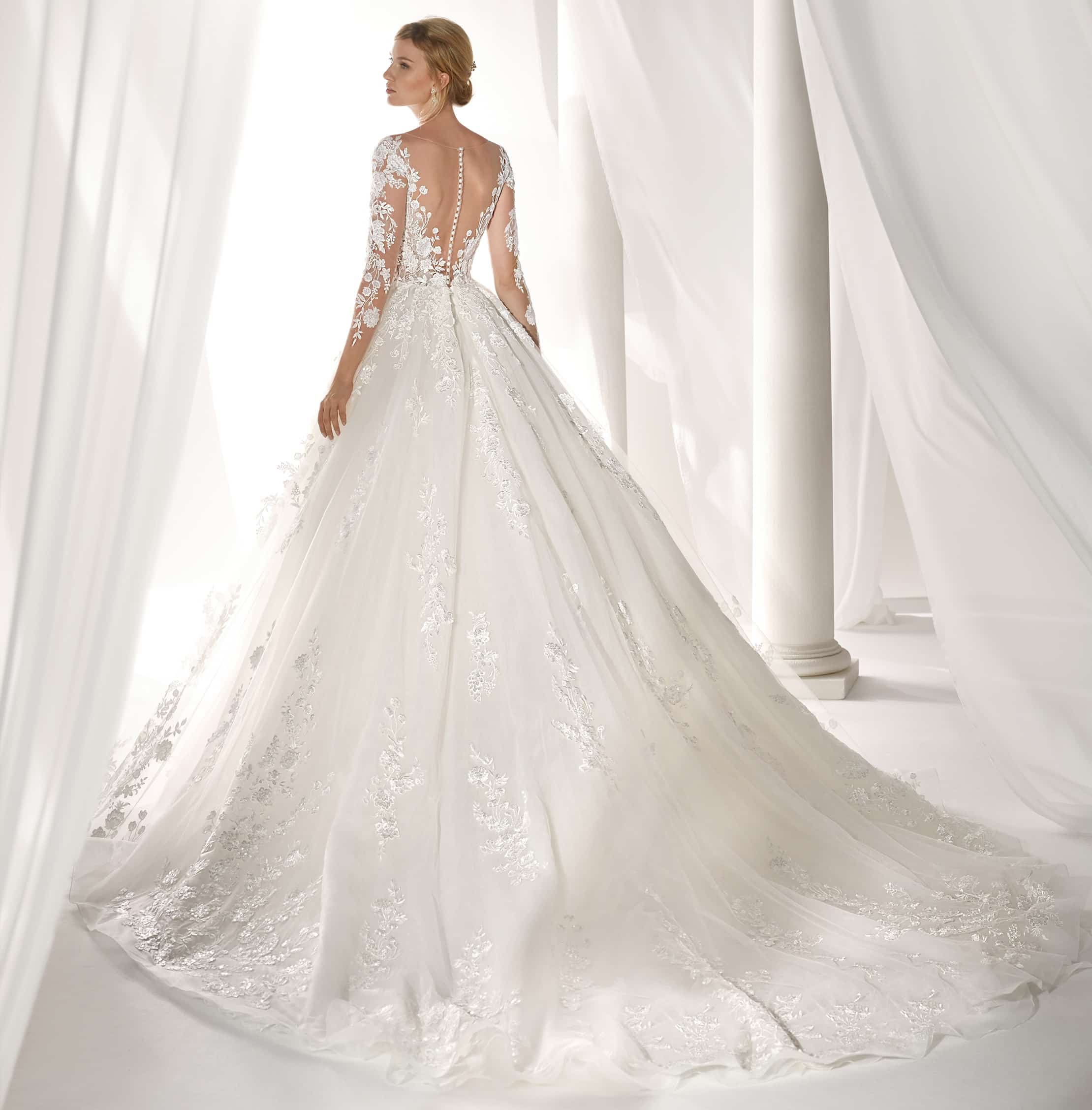 Robe de Mariée Nicole NIAB19039 collection 2019 | Boutique Paris robe de mariée princesse en dentelle de la Marque NICOLE