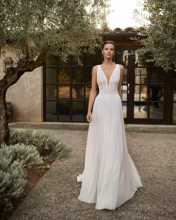 GENET Wedding Dress Aire Barcelona Collection 2023| Paris Boutique