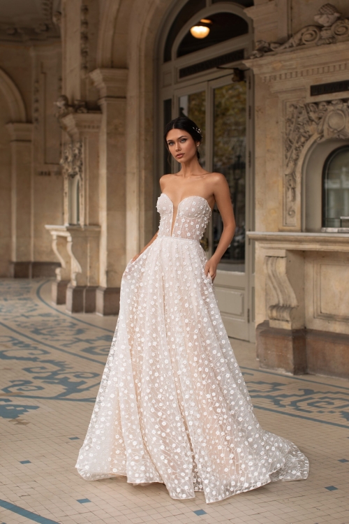 HOPKINS Wedding Dress Pronovias collection 2023 | Paris Boutique