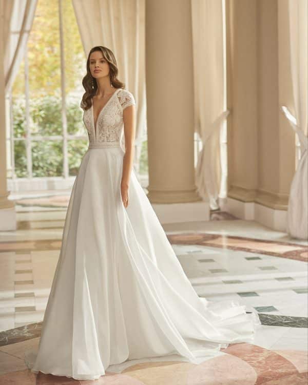 AMAIA Wedding Dress Aire Barcelona Collection 2023| Paris Boutique
