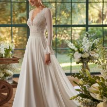 NEULA Wedding Dress Aire Barcelona Collection 2024| Paris Boutique