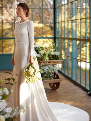 NAIMA Wedding Dress Aire Barcelona Collection 2024| Paris Boutique