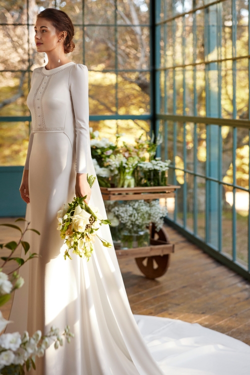 NAIMA Wedding Dress Aire Barcelona Collection 2024| Paris Boutique