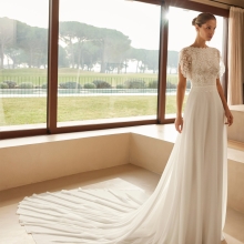 ZAMINA Wedding Dress Aire Barcelona Collection 2026| Paris Boutique