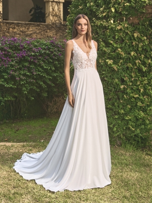BEBEL Wedding Dress White one Collection 2026 Paris Boutique