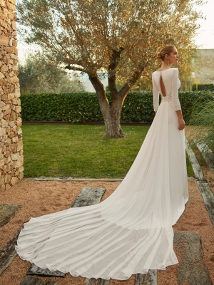 ZALER Wedding Dress Aire Barcelona Collection 2026 | Paris Boutique