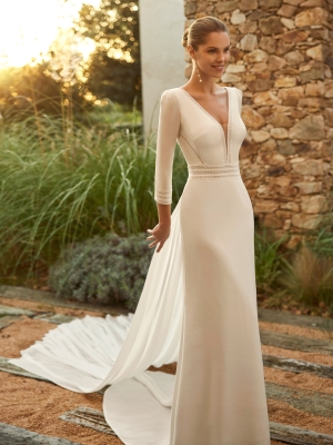 ZALER Wedding Dress Aire Barcelona Collection 2026 | Paris Boutique