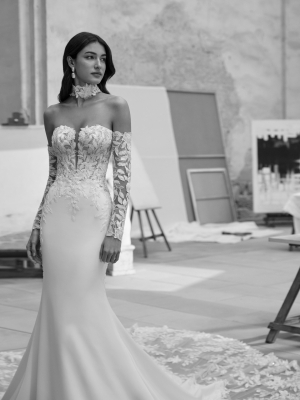 MARIELA Wedding Dress Aire Barcelona Collection 2026 | Paris Boutique