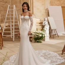 MARIELA Wedding Dress Aire Barcelona Collection 2026 | Paris Boutique