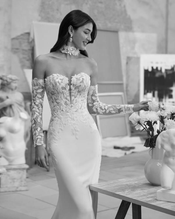 MARIELA Wedding Dress Aire Barcelona Collection 2026 | Paris Boutique