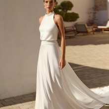 RAINBOW Wedding Dress Aire Barcelona Collection 2027 | Paris Boutique