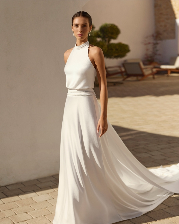 RAINBOW Wedding Dress Aire Barcelona Collection 2027 | Paris Boutique