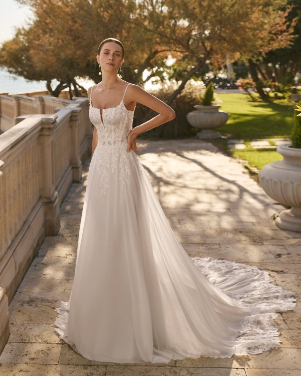 FENEYA Wedding Dress luna novias collection 2027: Paris Boutique FENEYA Wedding Dress luna novias collection 2027: Paris Boutique