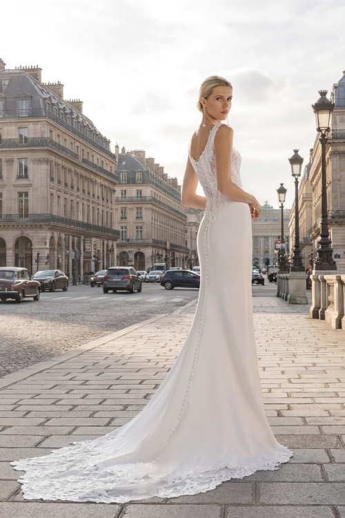 TELINE Wedding Dress Aire Barcelona Collection 2027 | Paris Boutique