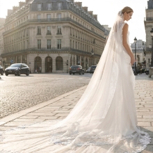 TELINE Wedding Dress Aire Barcelona Collection 2027 | Paris Boutique
