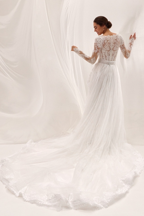 AROOKS Wedding Dress Pronovias collection 2027 | Boutique Paris