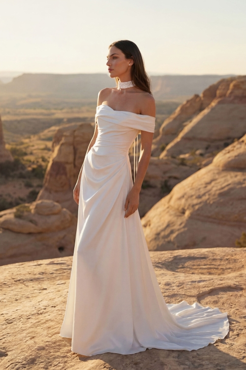 CHALLON Wedding Dress Pronovias collection 2027 | Boutique Paris