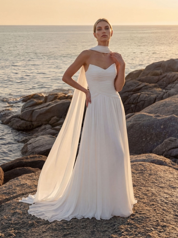 SURENDER Wedding Dress Pronovias collection 2027 | Boutique Paris SURENDER Wedding Dress Pronovias collection 2027 | Boutique Paris