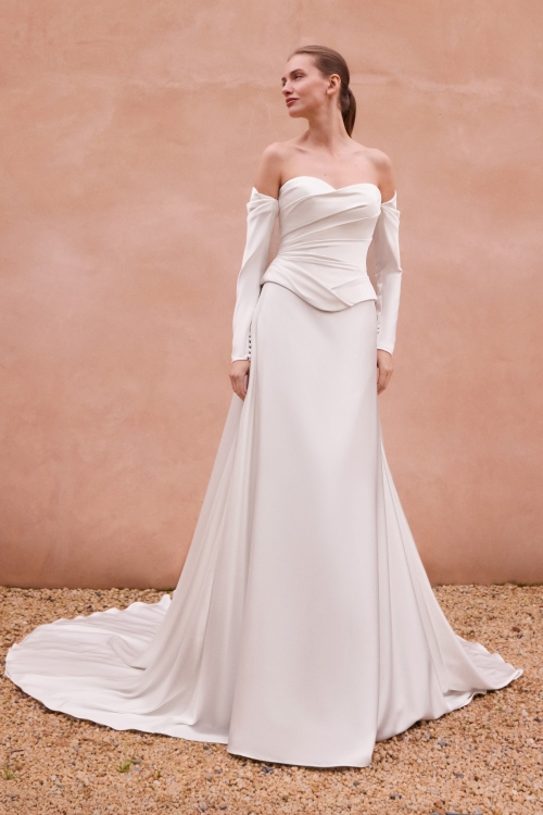 TZARA Wedding Dress Pronovias collection 2027 | Boutique Paris